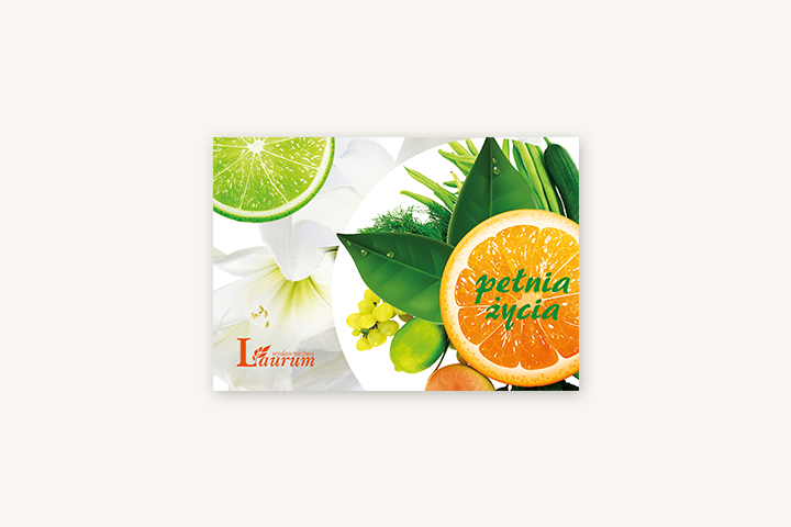 Okładka katalogu reklamowego Laurum.
