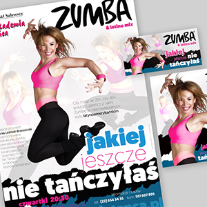 Projekt grafik Zumba i latino mix
